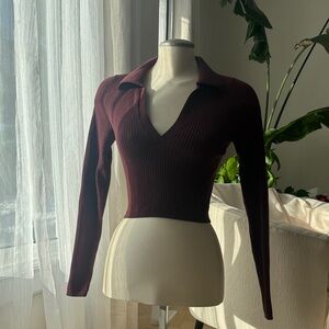 Babaton Ribbed long Sleeve 💋🌹size M